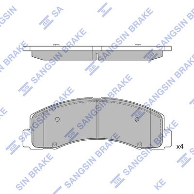 Bremsbelagsatz, Scheibenbremse