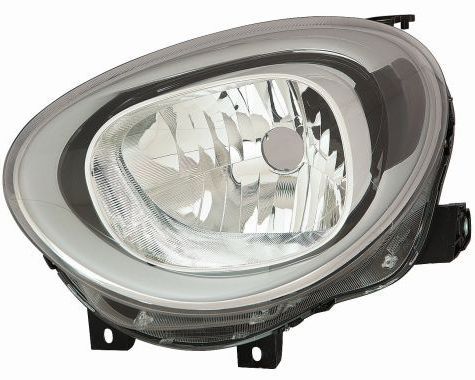 Scheinwerfer L (H4, elektrisch, mit motor, einsatzfarbe: schwarz) passt zu: FIAT 500X 09.14-12.17