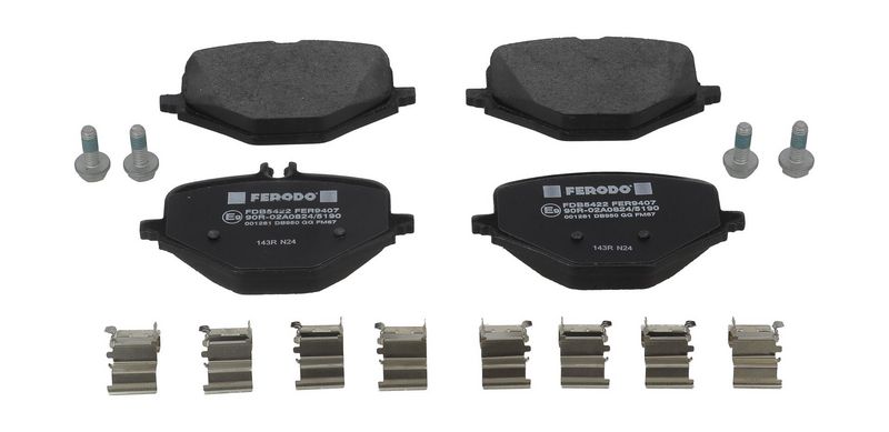 Bremsbelagsatz, Scheibenbremse