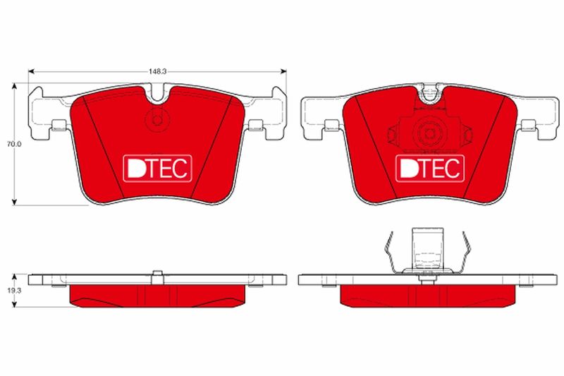 Bremsbelagsatz, Scheibenbremse