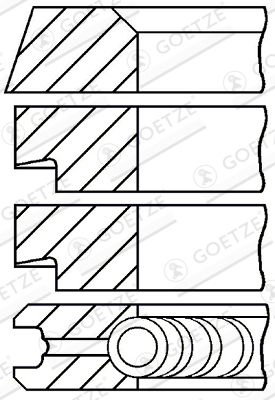 Kolbenringsatz, Kompressor