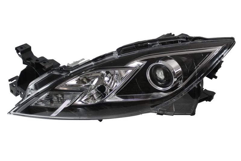Scheinwerfer L (H11, elektrisch, ohne motor, einsatzfarbe: schwarz) passt zu: MAZDA 6 GH 08.07-12.13