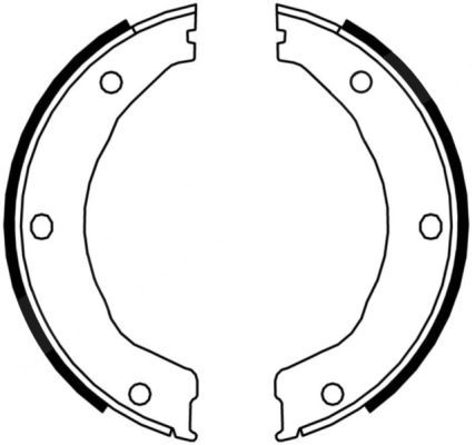 Bremsbackensatz, Feststellbremse