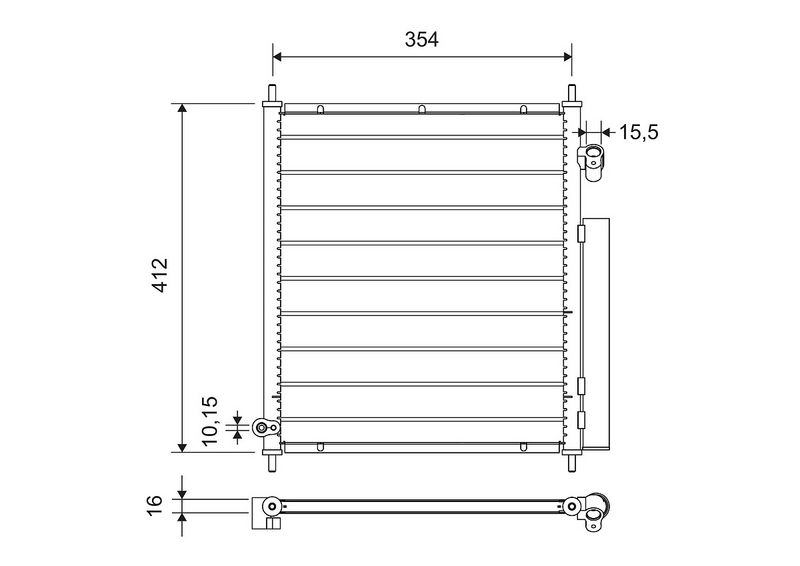 Kondensator, Klimaanlage