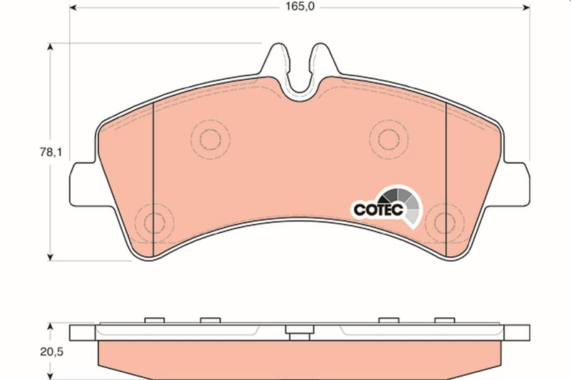 Bremsbelagsatz, Scheibenbremse