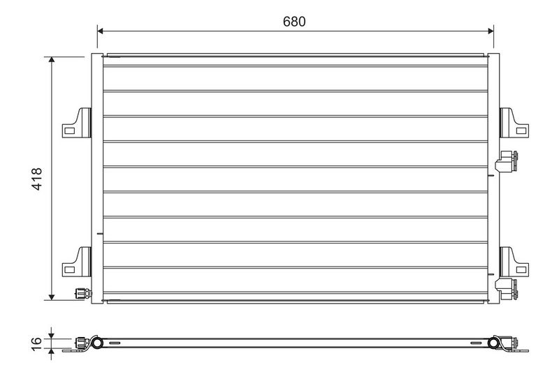 Kondensator, Klimaanlage