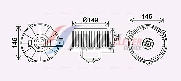 Elektromotor, Innenraumgebläse