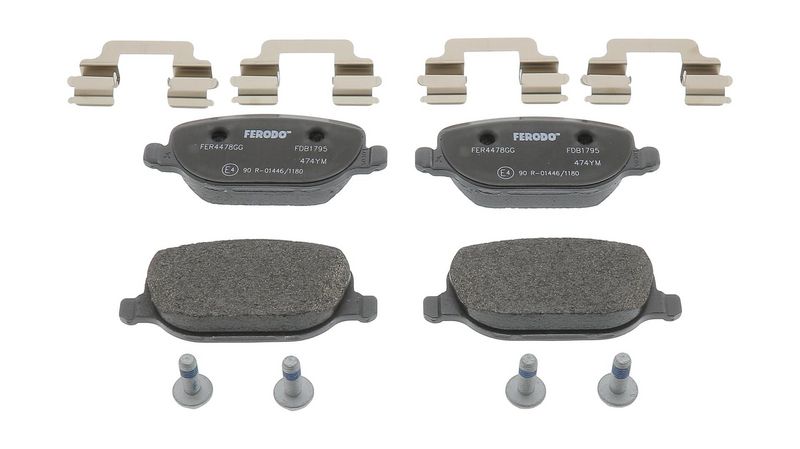 Bremsbelagsatz, Scheibenbremse