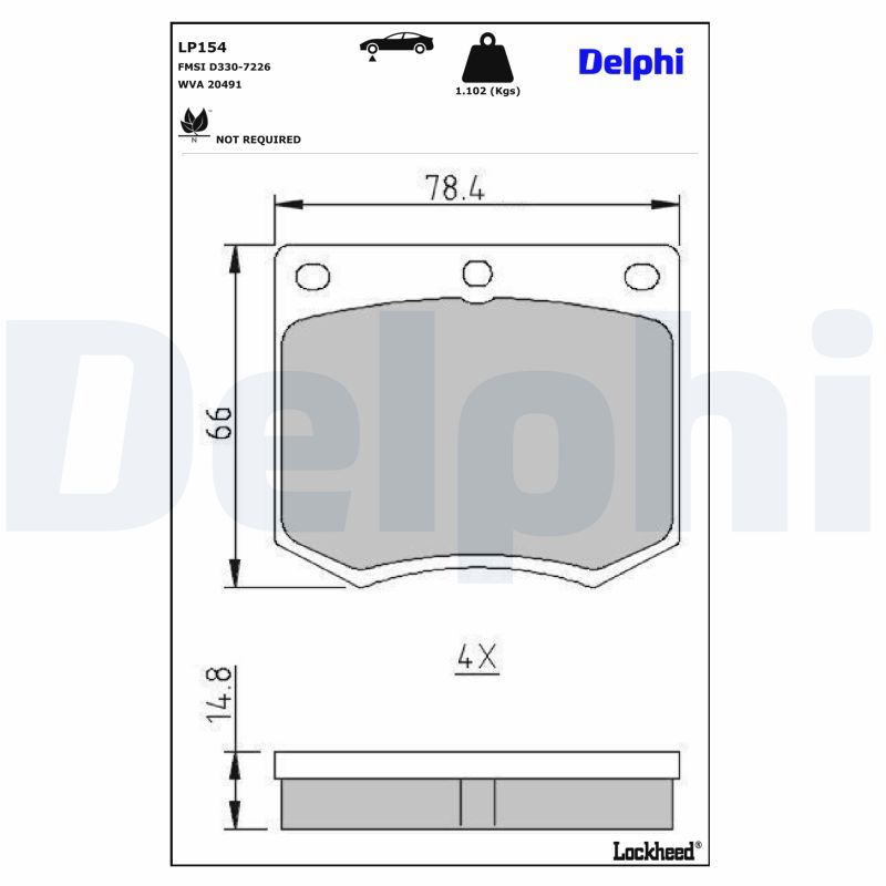 Bremsbelagsatz, Scheibenbremse