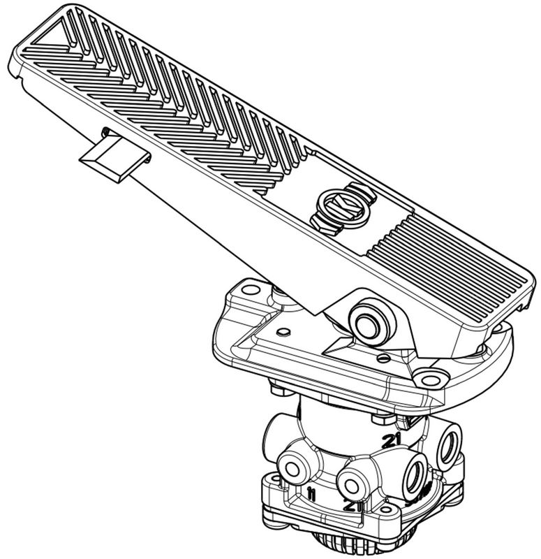 Bremsventil, Betriebsbremse
