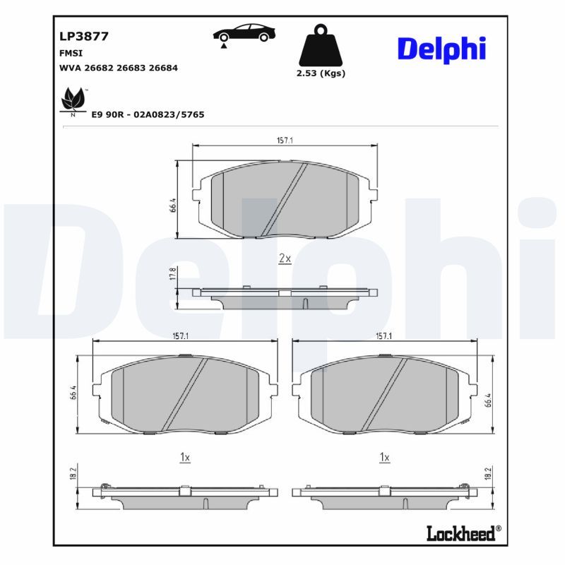 Bremsbelagsatz, Scheibenbremse