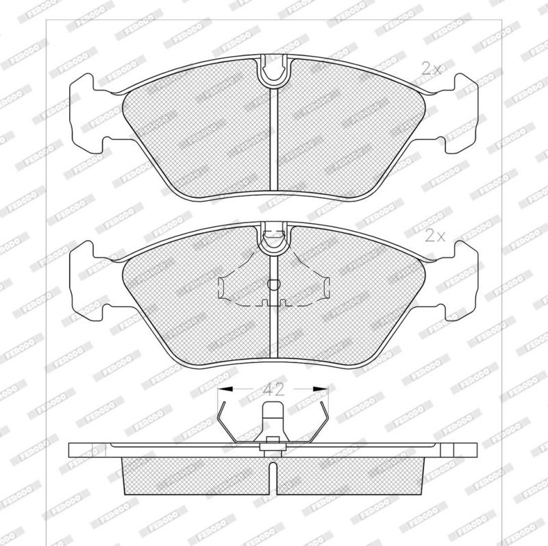 Bremsbelagsatz, Scheibenbremse