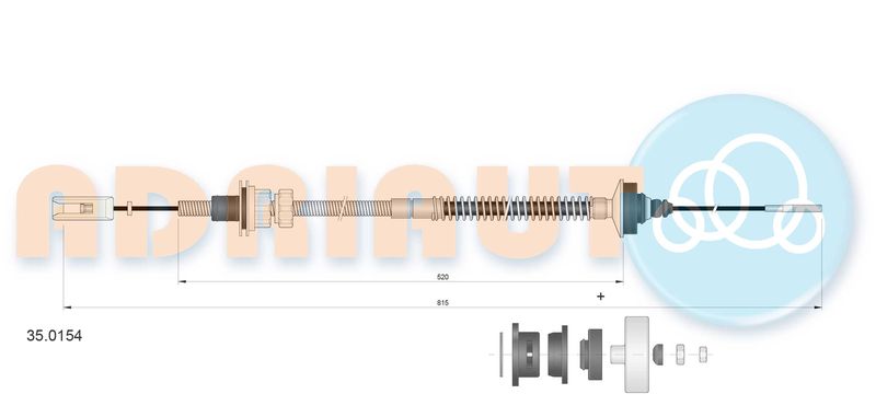 Seilzug, Kupplungsbetätigung