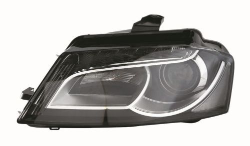 Scheinwerfer R (D3S/H7, elektrisch, mit motor, einsatzfarbe: schwarz) passt zu: AUDI A3 8P 06.08-08.12