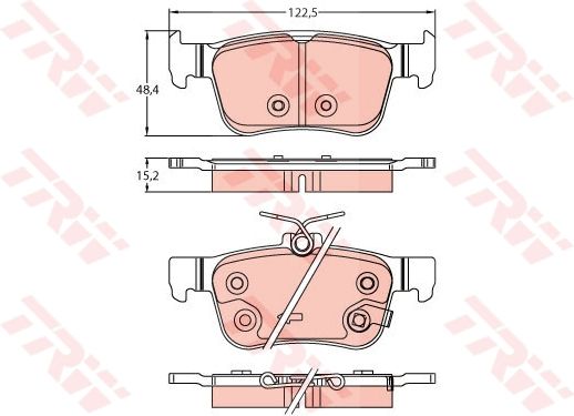 Bremsbelagsatz, Scheibenbremse