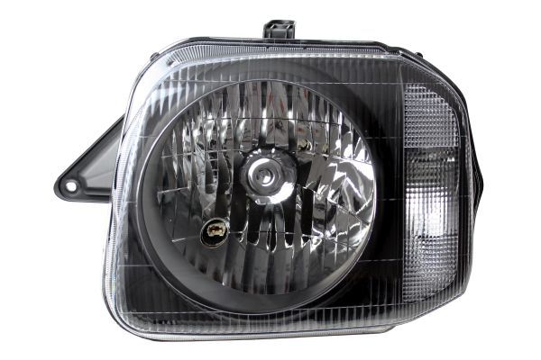 Scheinwerfer L (H4, elektrisch, ohne motor, einsatzfarbe: chrom, blinkerfarbe: durchsichtig) passt zu: SUZUKI JIMNY FJ 09.98-08.05