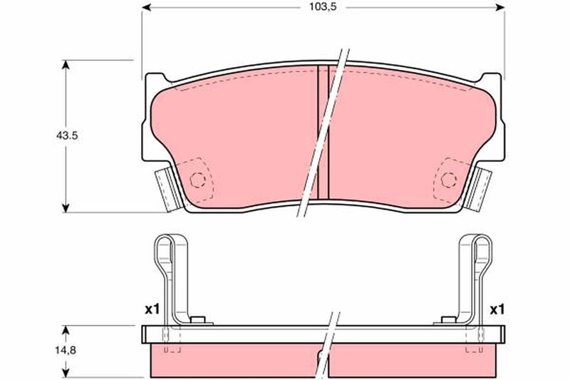 Bremsbelagsatz, Scheibenbremse
