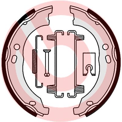 Bremsbackensatz, Feststellbremse