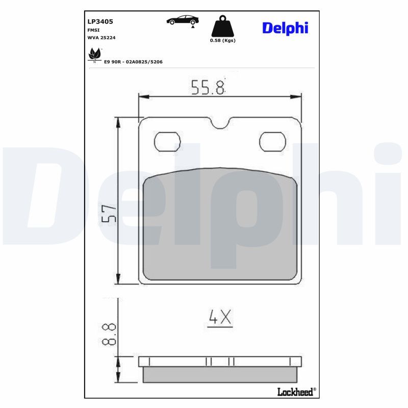 Bremsbelagsatz, Scheibenbremse