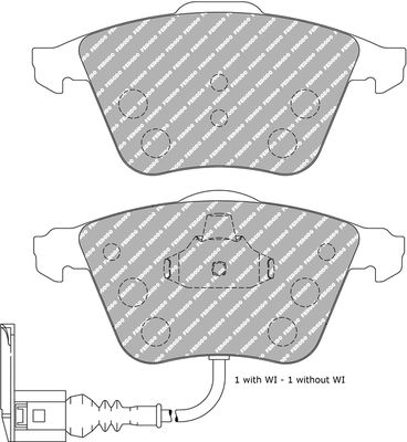 Bremsbelagsatz, Scheibenbremse