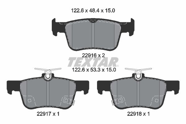 Bremsbelagsatz, Scheibenbremse