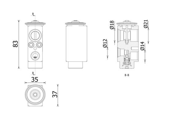 Expansionsventil, Klimaanlage