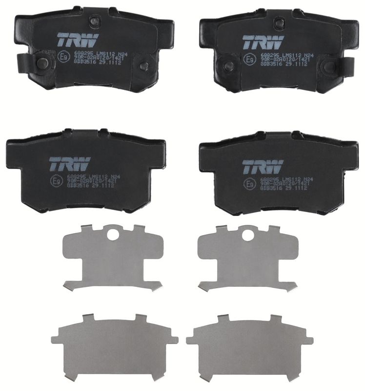 Bremsbelagsatz, Scheibenbremse