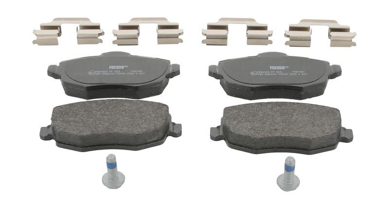 Bremsbelagsatz, Scheibenbremse