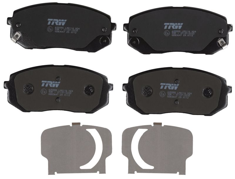 Bremsbelagsatz, Scheibenbremse