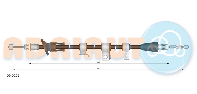 Seilzug, Feststellbremse