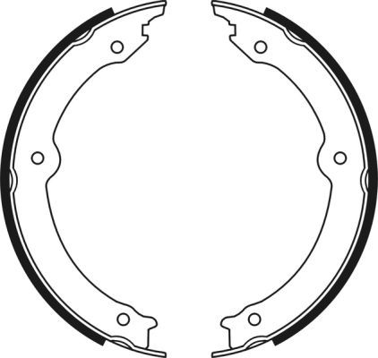 Bremsbackensatz, Feststellbremse