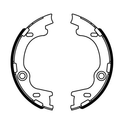 Bremsbackensatz, Feststellbremse