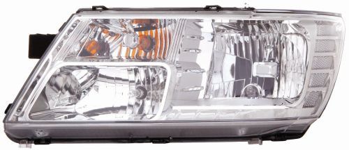 Scheinwerfer R (H11/HB3, elektrisch, ohne motor, einsatzfarbe: chrom, blinkerfarbe: durchsichtig) passt zu: FIAT FREEMONT 08.11-04.15
