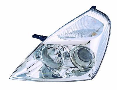 Scheinwerfer L (H1/H7, elektrisch, einsatzfarbe: chrom, blinkerfarbe: durchsichtig) passt zu: KIA CARNIVAL III 04.06-06.15