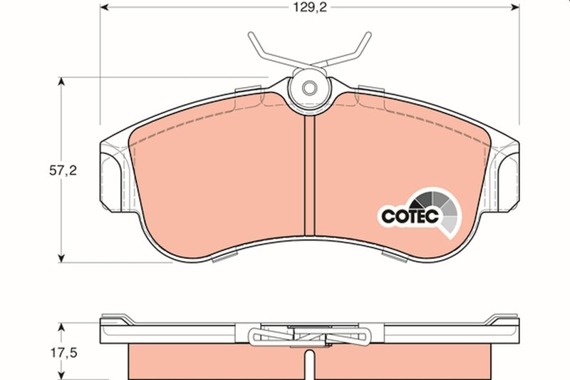 Bremsbelagsatz, Scheibenbremse