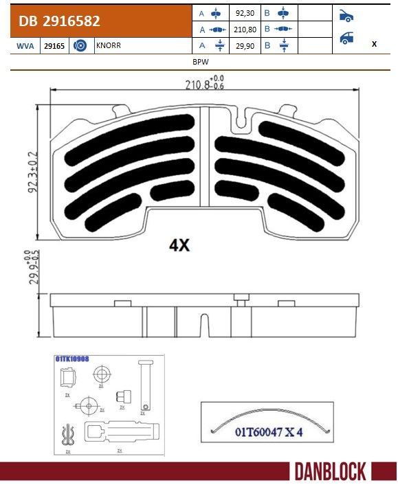 Bremsbelagsatz, Scheibenbremse