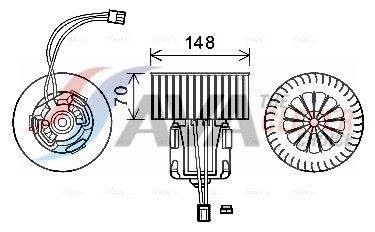 Elektromotor, Innenraumgebläse