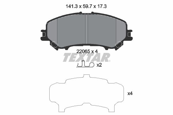 Bremsbelagsatz, Scheibenbremse