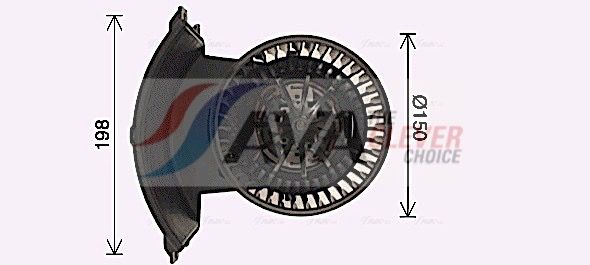 Elektromotor, Innenraumgebläse