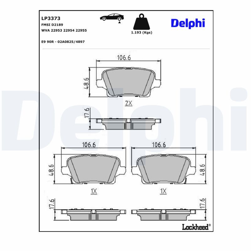Bremsbelagsatz, Scheibenbremse