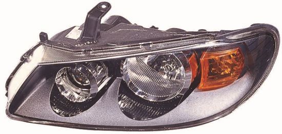 Scheinwerfer R (H7/H7, elektrisch, ohne motor, einsatzfarbe: schwarz) passt zu: NISSAN ALMERA II N16 01.03-05.07
