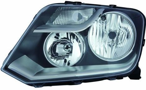 Scheinwerfer L (H1/H7/PY21W/W5W, Manuell, ohne motor, einsatzfarbe: chrom, blinkerfarbe: durchsichtig) passt zu: VW AMAROK 2H 09.10-05.16