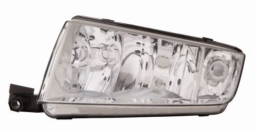 Scheinwerfer R (H3/H7/PY21W/W5W, elektrisch, ohne motor, einsatzfarbe: schwarz, blinkerfarbe: weiß) passt zu: SKODA FABIA I 08.99-03.08