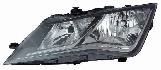 Scheinwerfer L (H7/P21W/PY21W, elektrisch, mit motor, einsatzfarbe: schwarz) passt zu: SEAT LEON 5F 09.12-12.19