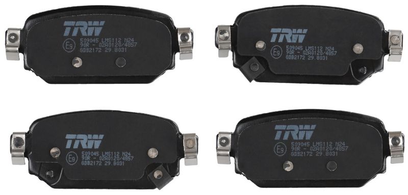 Bremsbelagsatz, Scheibenbremse