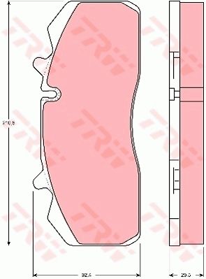 Bremsbelagsatz, Scheibenbremse