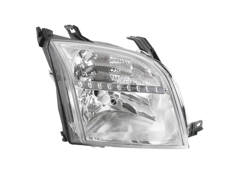 Scheinwerfer R (H4/PY21W/W5W, elektrisch, mit motor, einsatzfarbe: chrom, blinkerfarbe: weiß) passt zu: FORD FUSION JU 08.02-09.05