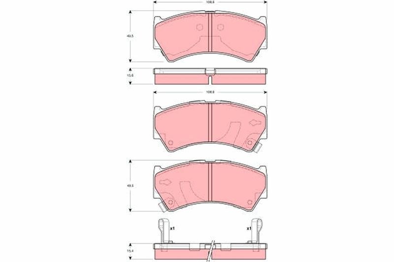 Bremsbelagsatz, Scheibenbremse