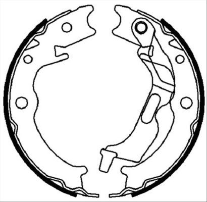 Bremsbackensatz, Feststellbremse