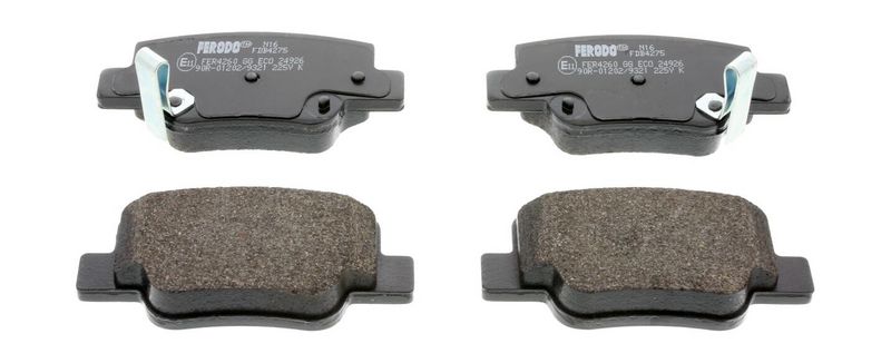 Bremsbelagsatz, Scheibenbremse